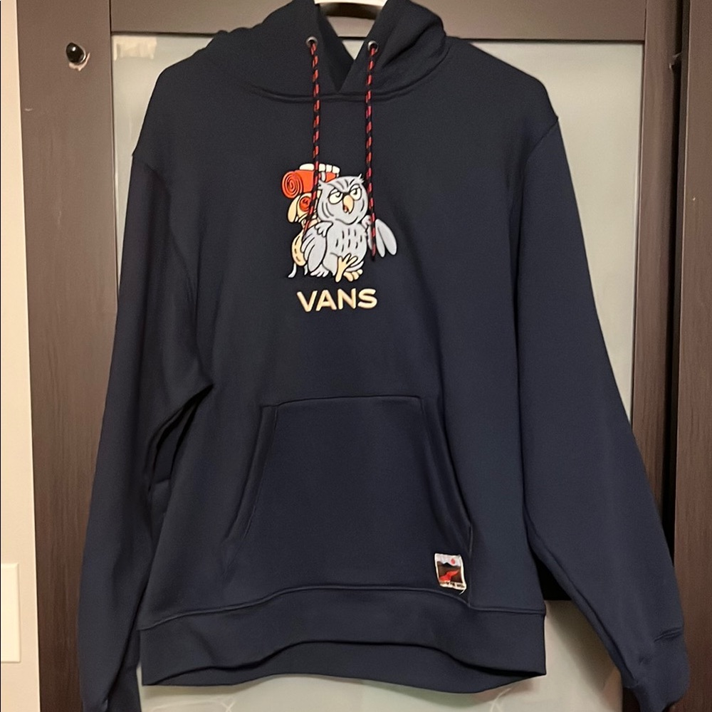 Vans Navy Hoodie with Owl Graphic